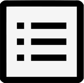 My grocery list, shopping list, to-do list icon