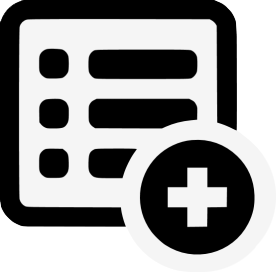 Create a new grocery list, shopping list, to-do list icon